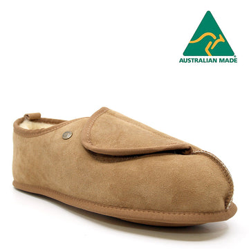 Australian Made - Sky Velcro Ugg Slippers