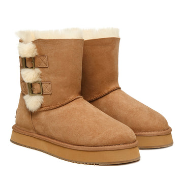 Double Belt Ugg Boots