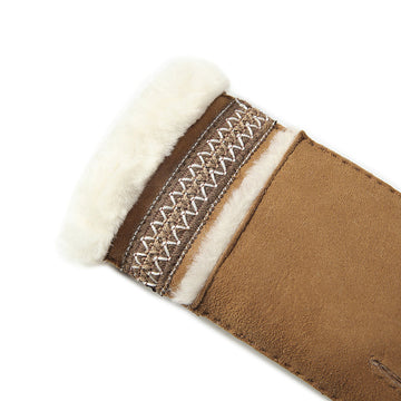 Knit Sheepskin Ugg Gloves
