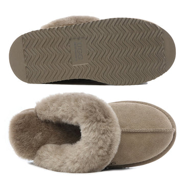 Platinum Platform Scuff Uggs