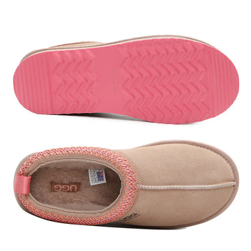 Platinum Tassie Platform Ugg Slippers