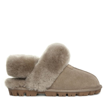 Fluffy Strap Ladies Scuff Uggs