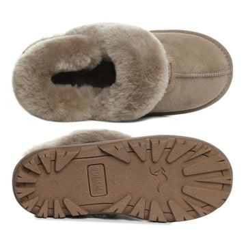 Fluffy Strap Ladies Scuff Uggs