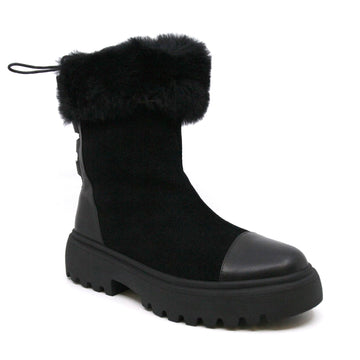Short Furry Uggs short boots with a fluffy collar view 7