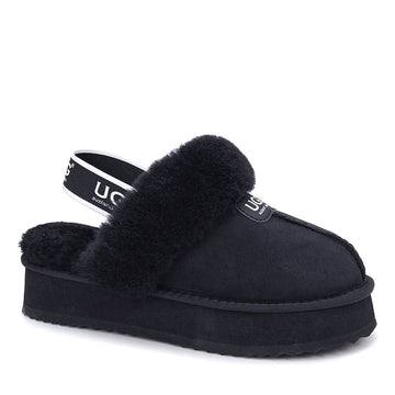 Premium Platform Fluffy Ugg Scuff