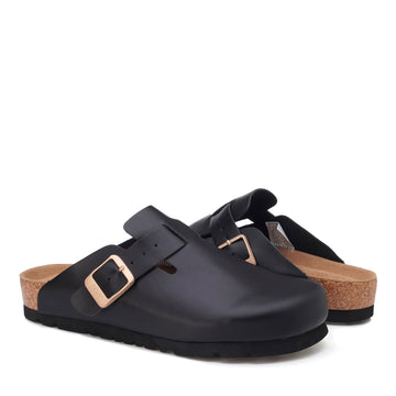 Smooth Leather Ugg Slippers