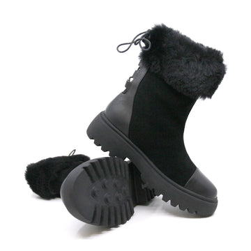 Short Furry Uggs short boots with a fluffy collar view 10