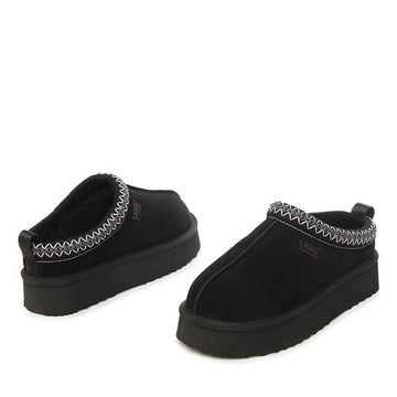 Platinum Tassie Platform Ugg Slippers