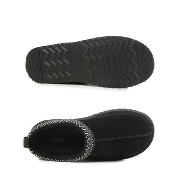 Platinum Tassie Platform Ugg Slippers