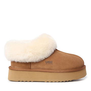 Platinum Platform Ugg Slippers
