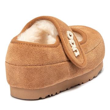 Kids Velcro Ugg Slippers
