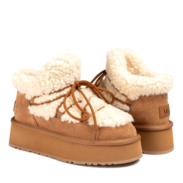 Fluffy Lace Platform Uggs