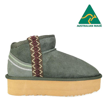 Australian Made -  Mini Platform Potea Braid Ugg Boots