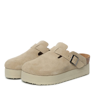 Leather Ziah Platform Ugg Slippers