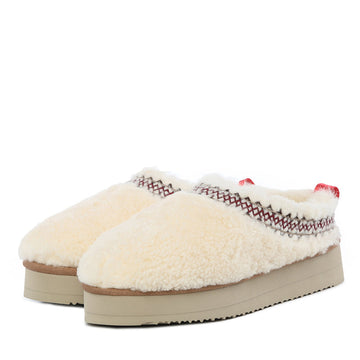 Fluffy Taz Platform Ugg Slippers