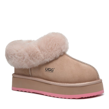 Platinum Platform Ugg Slippers