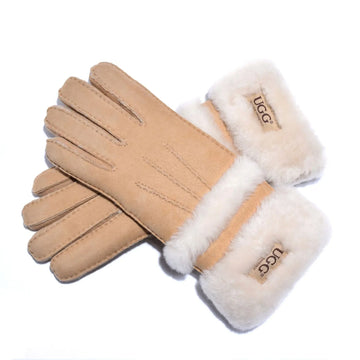 Double Cuff Sheepskin Gloves Uggs